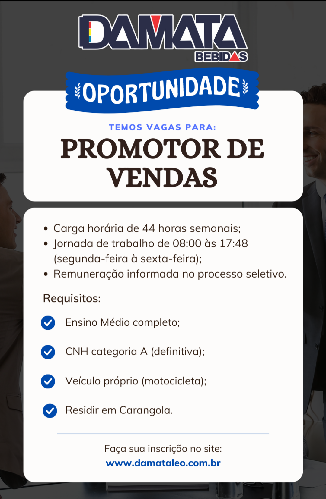 Candidate-se à oferta de emprego na Vinomatos